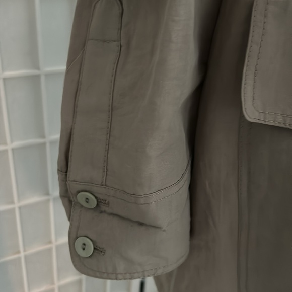 LINEN Blend Stella McCartney Tan Swing Coat Sz 40 - Picture 5 of 10